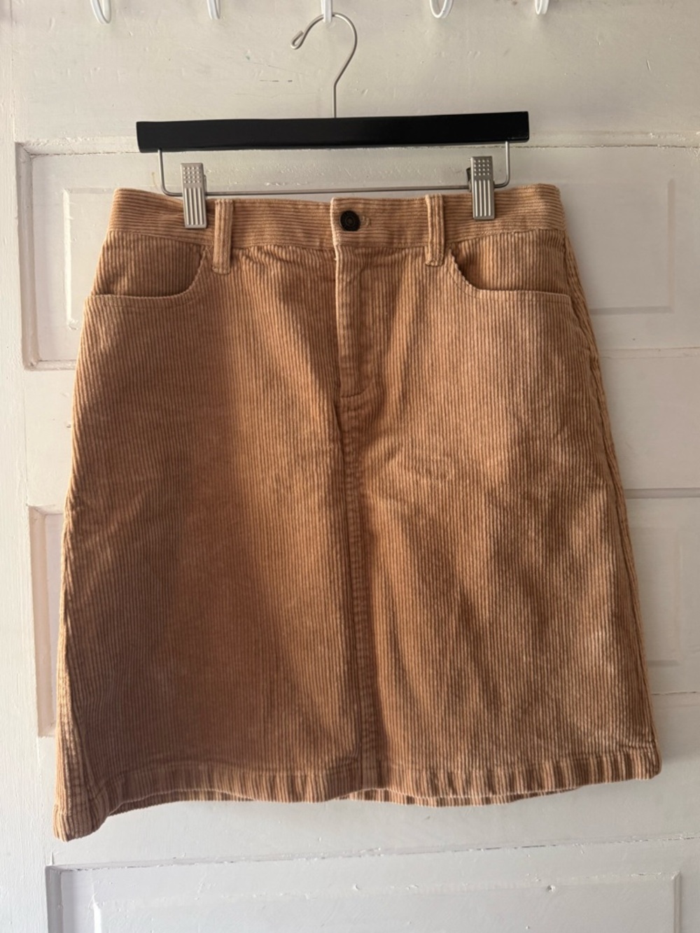 Brooks Brothers Camel Corduroy A-Line Skirt